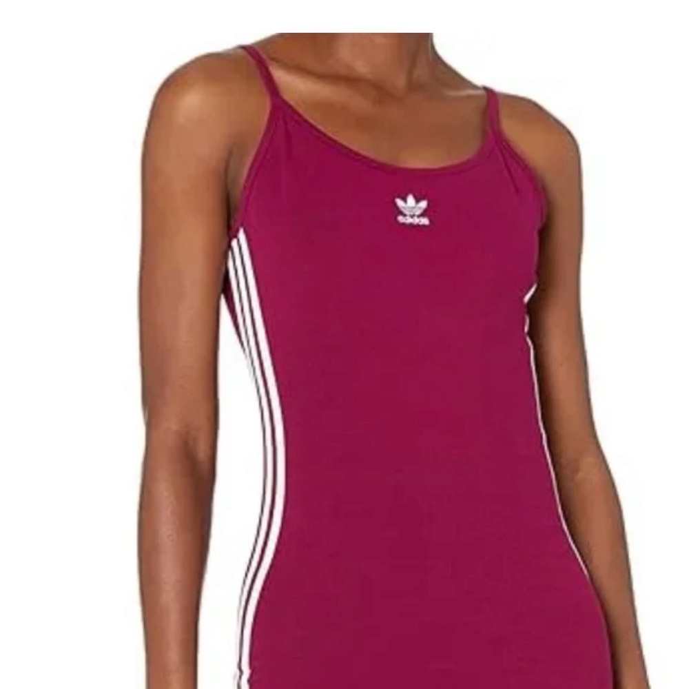 Adidas Magenta Dress with White Accents